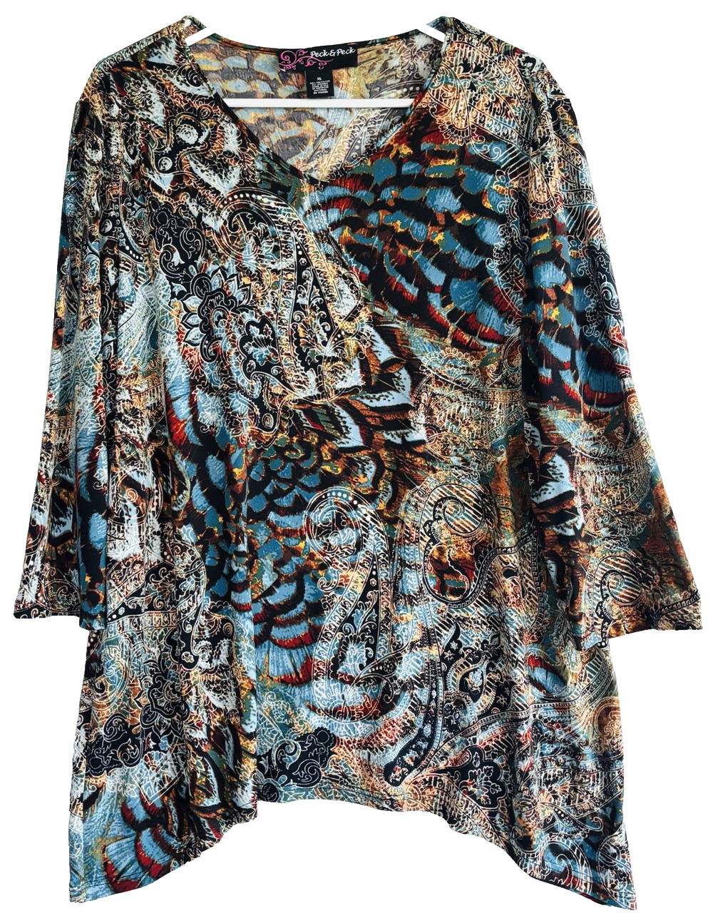 Peck & Peck - Paisley Top Tunic Women's Size XL